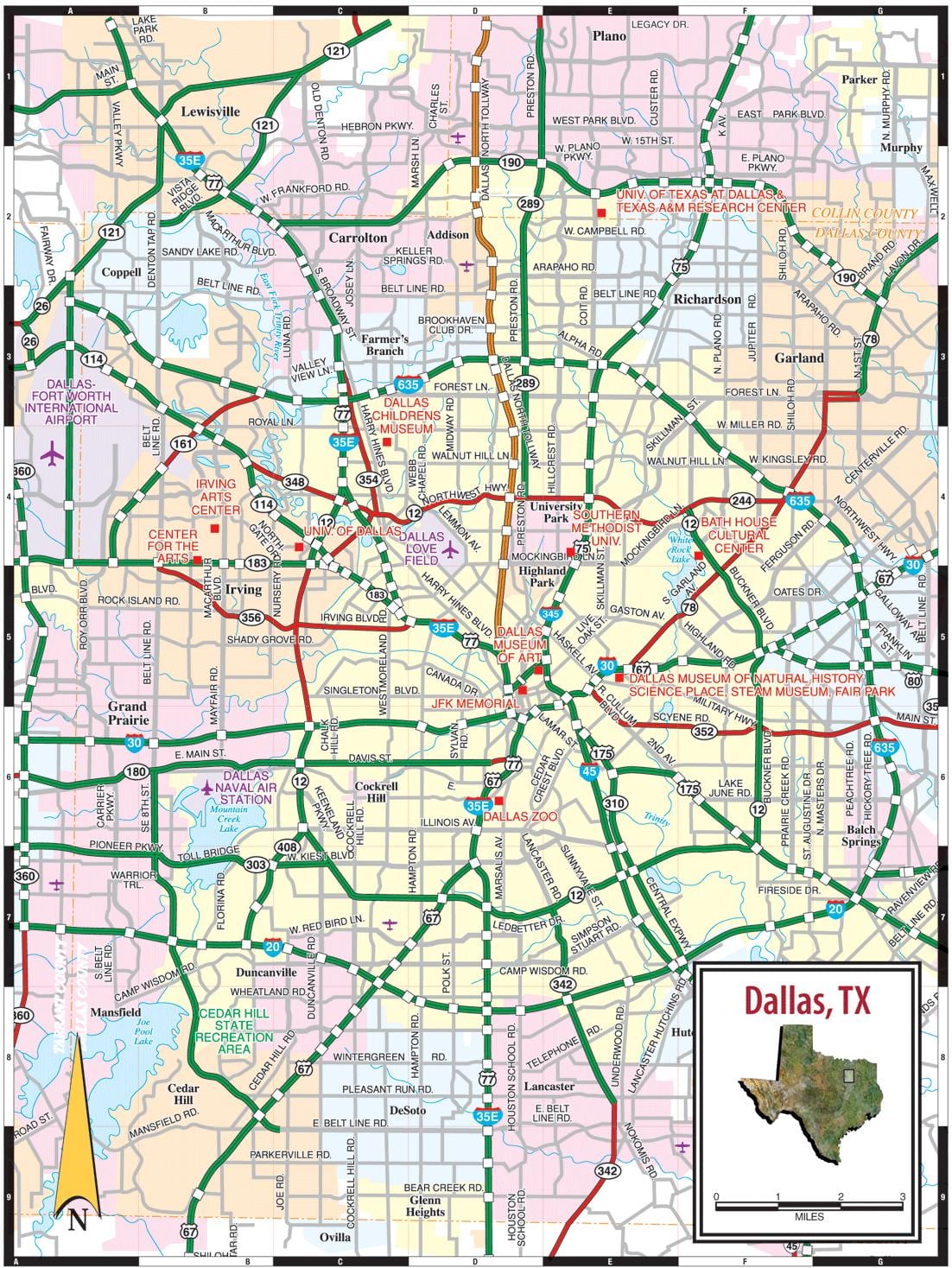 지도 Dallas tx