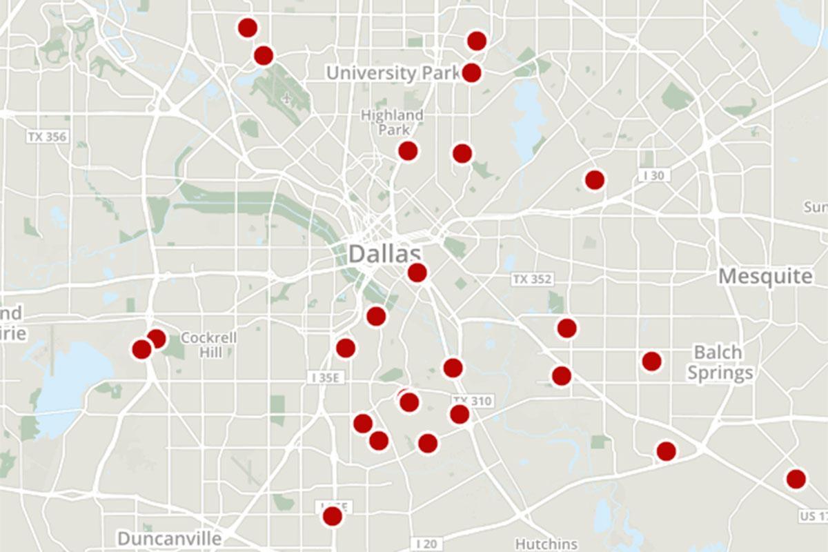 댈러스의 범죄 지도