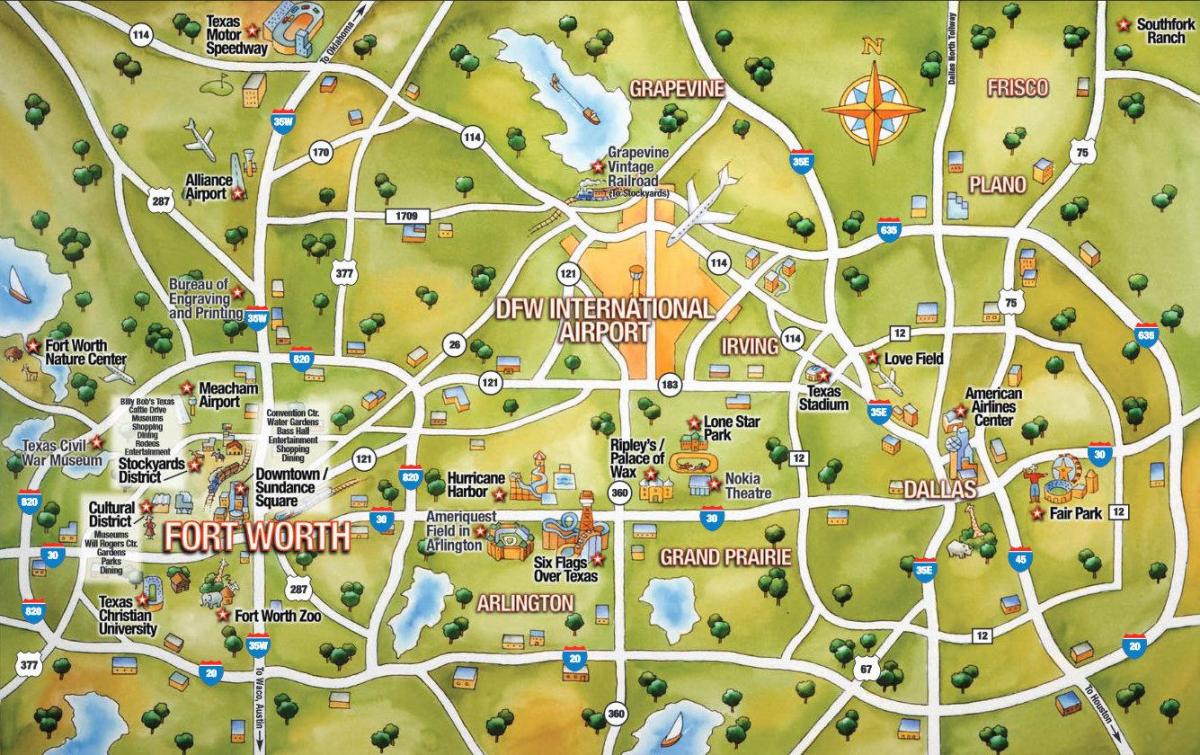 DFW 도시 지도