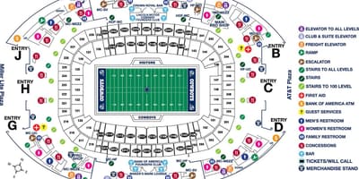 지도 AT&T stadium