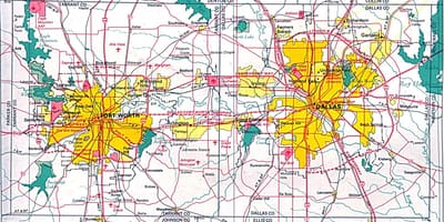 지도 north Dallas